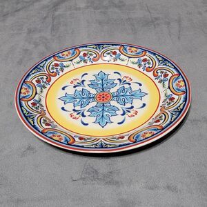 Vintage Euro Ceramica Salad Plate Colorful Floral